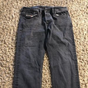 Mens Diesel Viker Regular Straight 36 X 26 Button Fly Jeans Wash 0RUS3 Stretch.